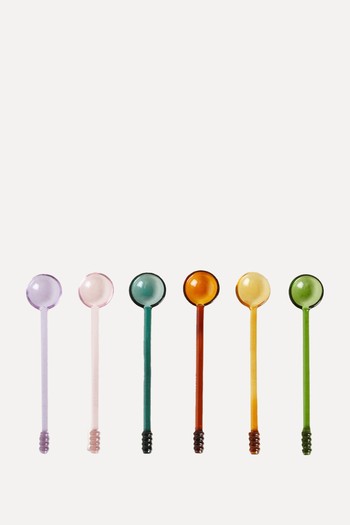 Set Of Borosilicate Glass Dessert Spoons from Zara