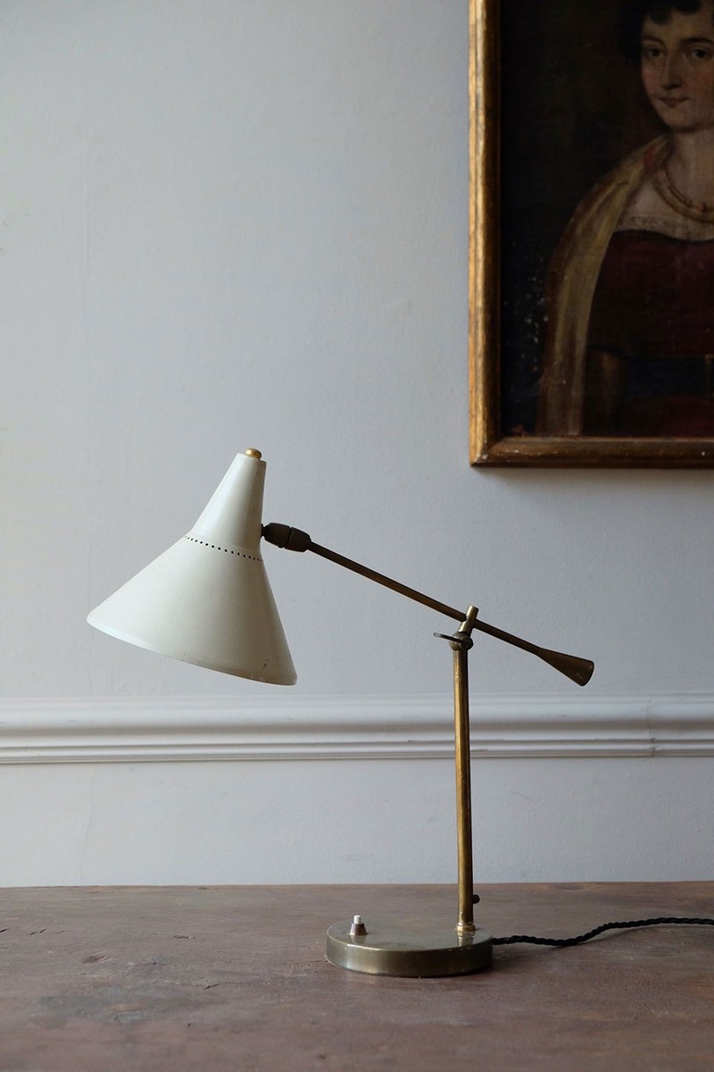 Italian Brass Desk Lamp from Maison Artefact