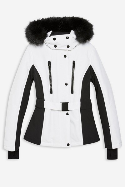 Monochrome Colour Block Jacket from Topshop