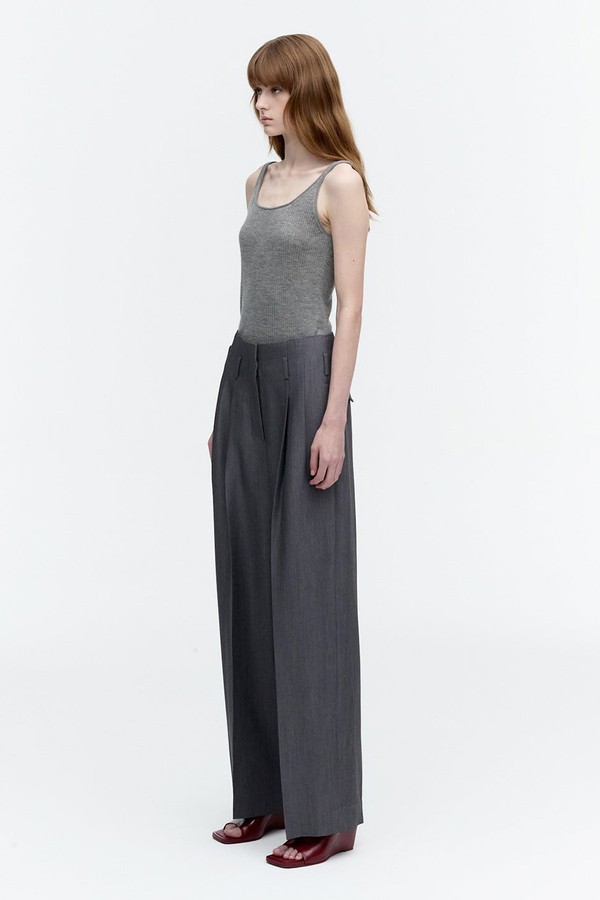 Pleated Wool Trousers