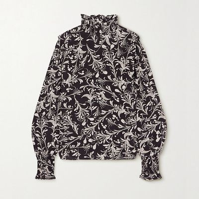Yoshi Floral-Print Georgette Blouse from Isabel Marant Etoile