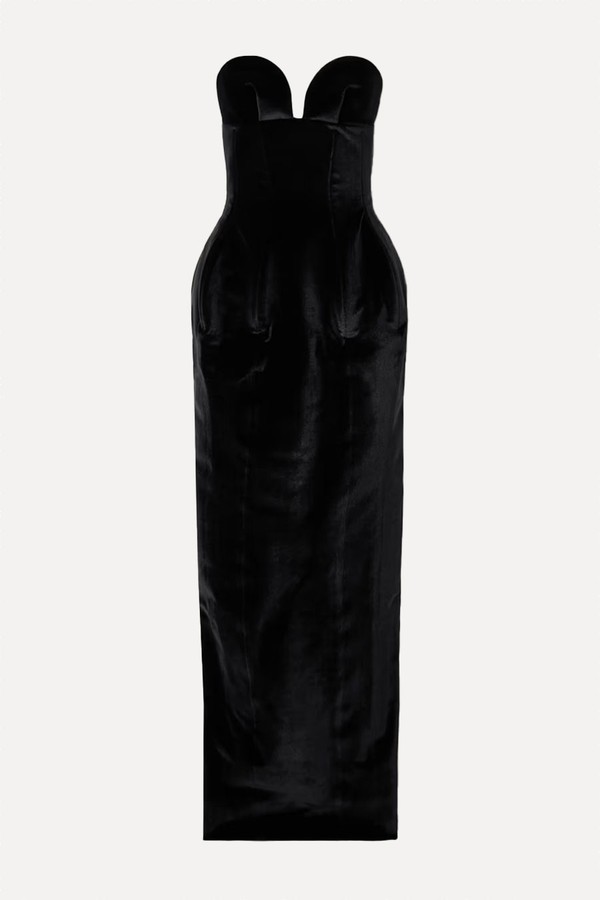 Strapless Velvet Gown from Mônot