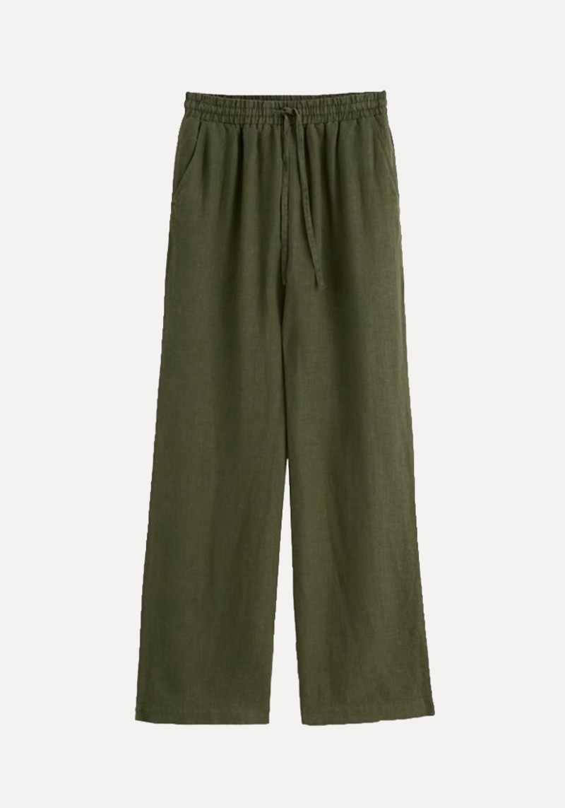 Tide Flow Wide-Leg Linen Trousers