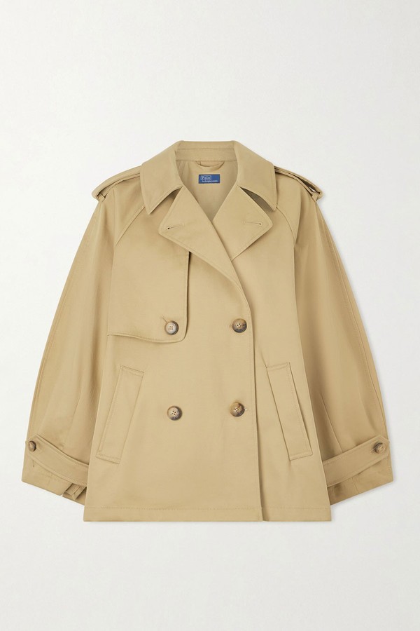 Double-Breasted Cotton-Gabardine Trench Coat from Polo Ralph Lauren