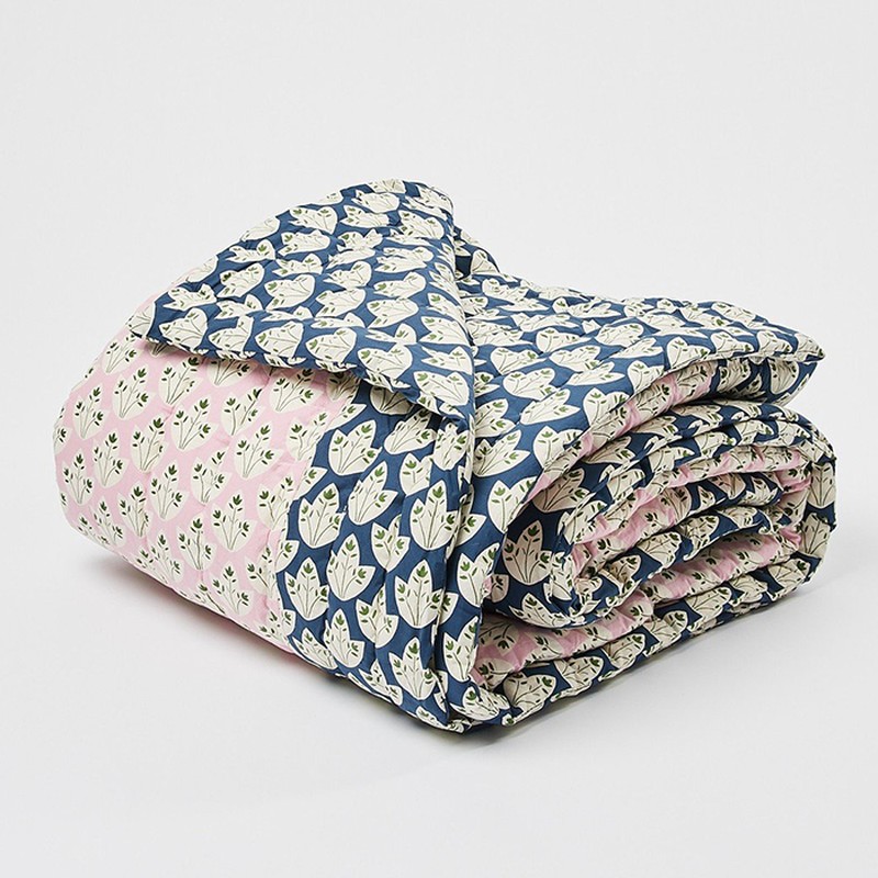 Moe Kantha Printed Cotton Bedspread from Oliver Bonas