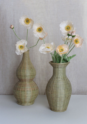 Bamboo Woven Vase from Sun & Day