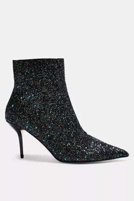 Sequin Point Boots from Topshop