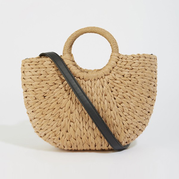 Straw Mini Crossbody Tote Bag from Warehouse