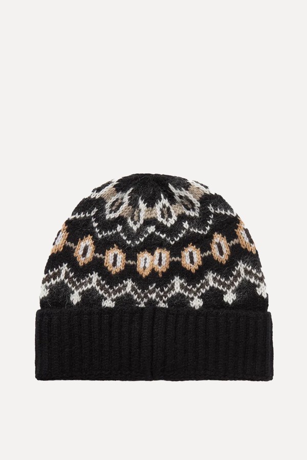 Alpina Fair Isle Cashmere Beanie from Khaite