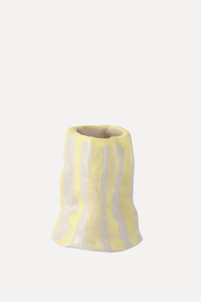 Candy Stripe Candle Holder from Hodge Pots