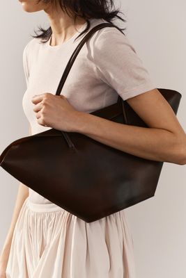 Leather Shoulder Bag from Zara
