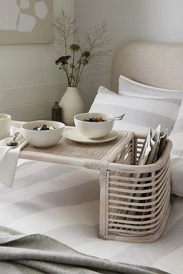 Whitewashed Rattan Breakfast-In-Bed Tray  from The White Company