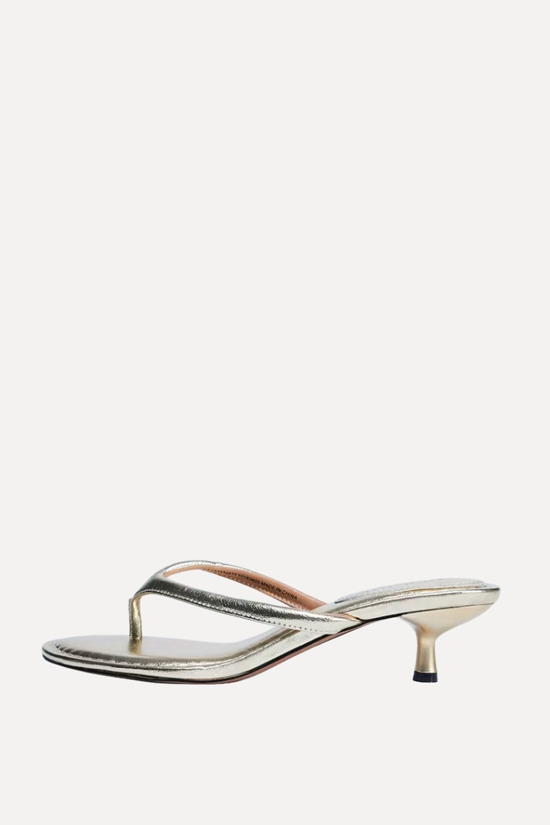 Axel Toe Thong Mid Heel Sandals