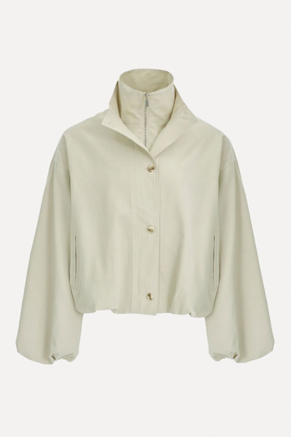 Ezra Double Collar Balloon Jacket from Source Unknown