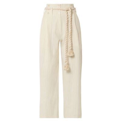 Olympic Striped Cotton Wide-Leg Pants from Mes Demoiselles