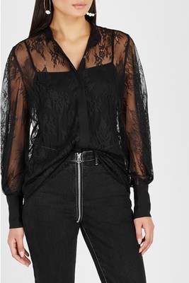 Boleyn Black Lace Shirt from Equipment