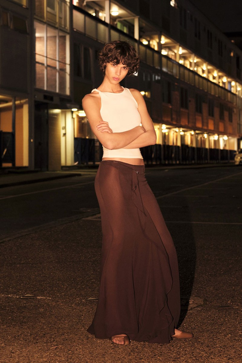 Maxi-Skirt With Ruffle Detail from Mango