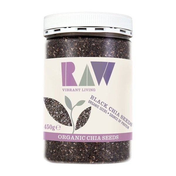 Organic Black Chia Seeds from Raw Health