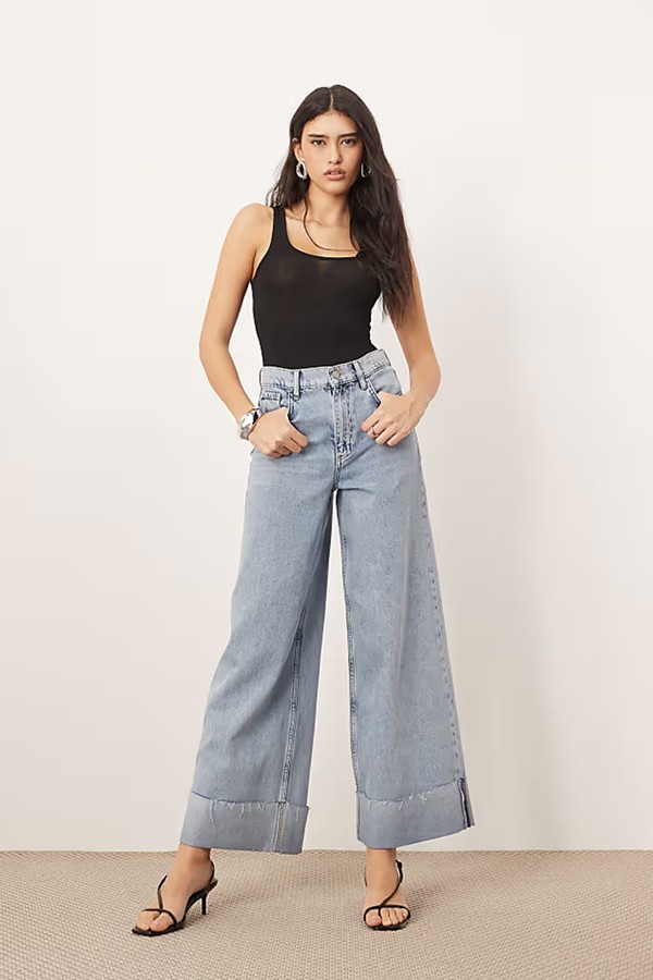 Parker Denim High Waist Slouchy Turn Up Jeans from Arrange