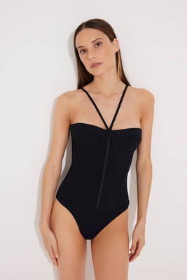 Lia Corset Swimsuit With Removable Straps