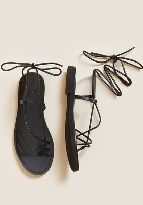 Leather Strappy Flat Gladiator Sandals from M&S