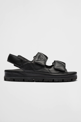 Padded Nappa Leather Sandals  from Prada 