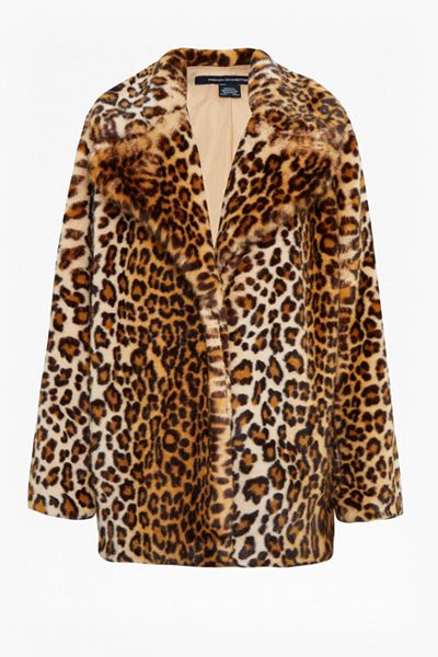 Leopard Print Faux Fur Coat from French Connection