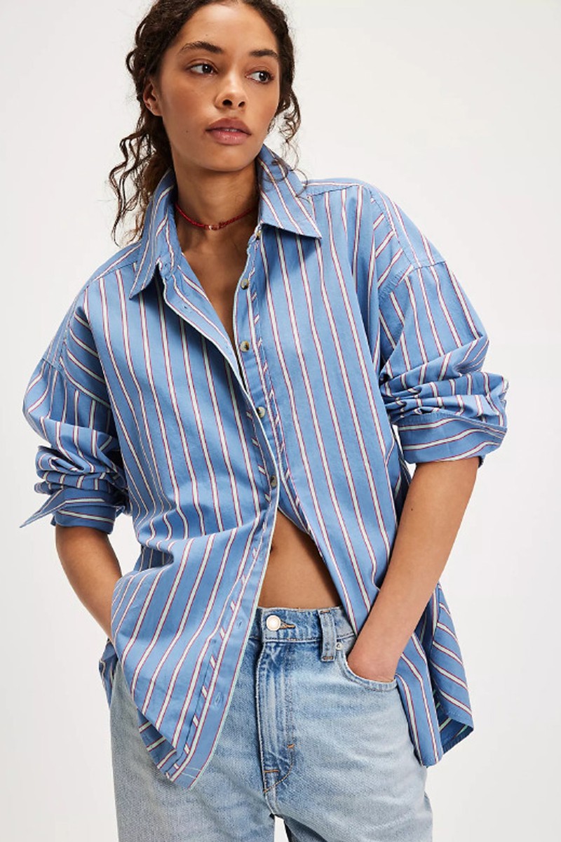 Striped Varsity Vibes Shirt from We The Free