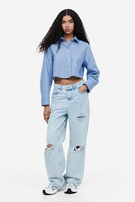 Boxy-Style Cotton Shirt  from H&M