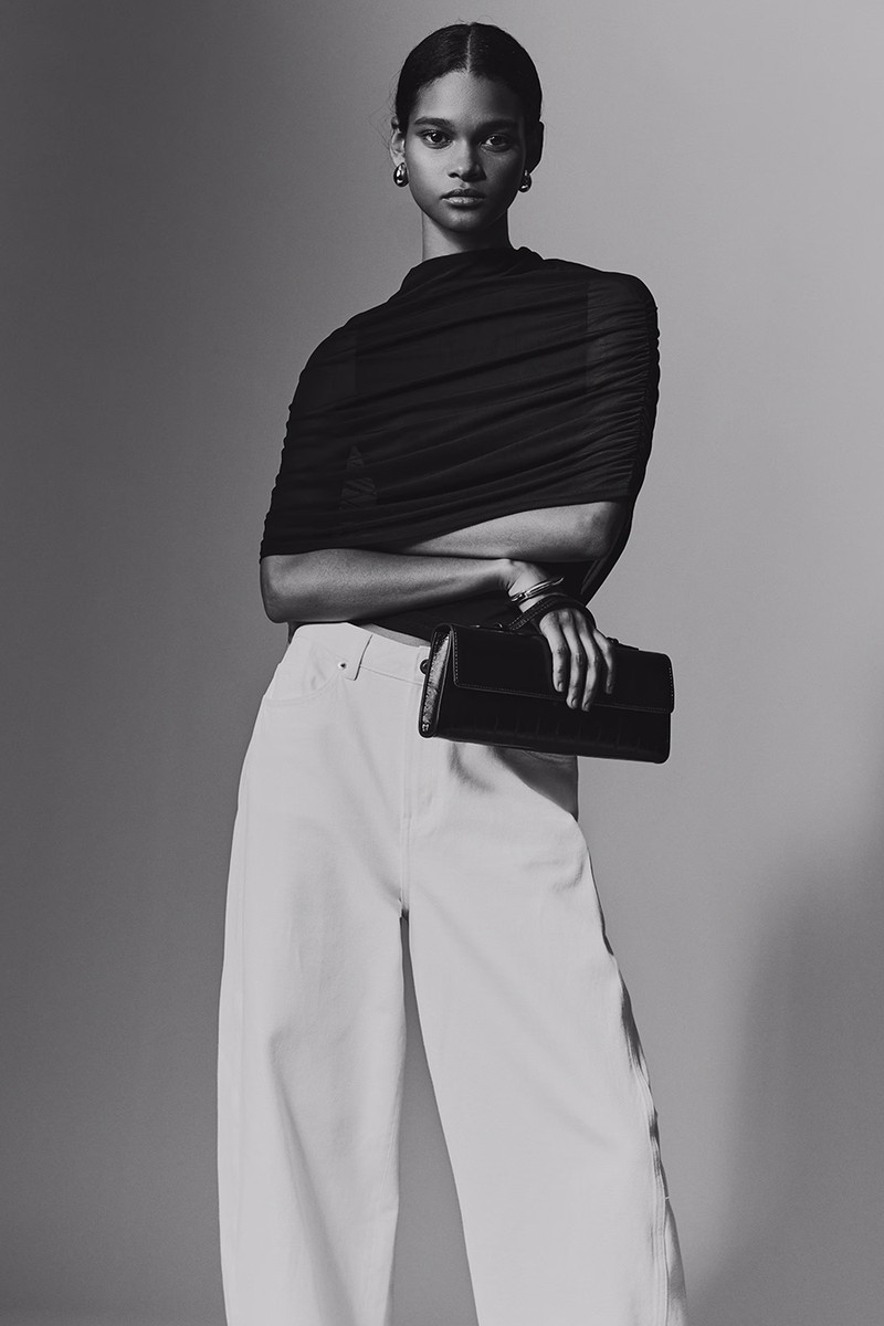 Cape-Detail Jersey Top from H&M