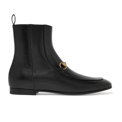 Jordaan Horsebit-Detailed Leather Ankle Boots from Gucci