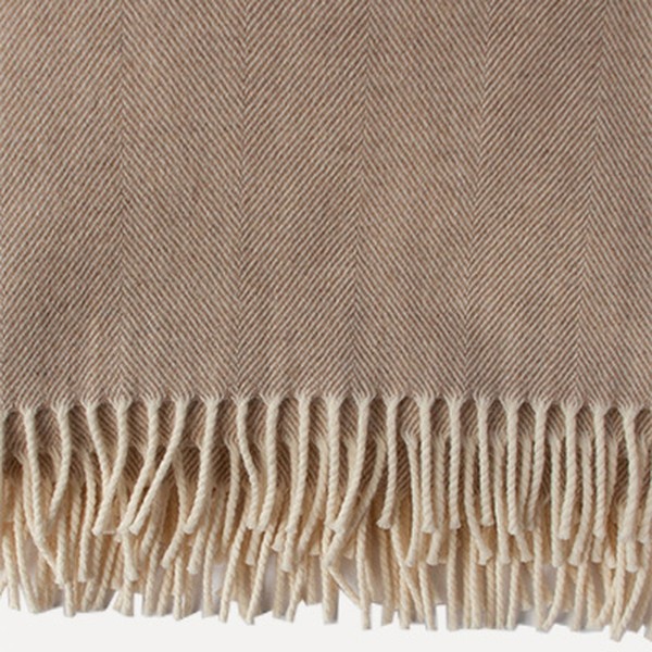 Parker Cream Merino Throw from Anbôise
