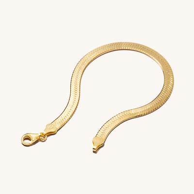 Bold Herringbone Chain Bracelet from Mejuri