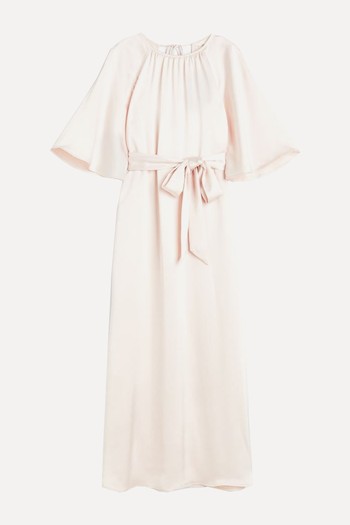 Tie-Belt Satin Dress from H&M