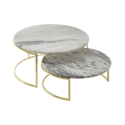 White Marble Cake Stands Set Of 2 from Premier