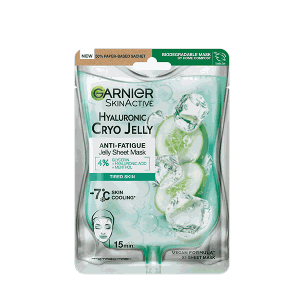 Hyaluronic Acid & Icy Cucumber Cryo Jelly Face Mask from Garnier 
