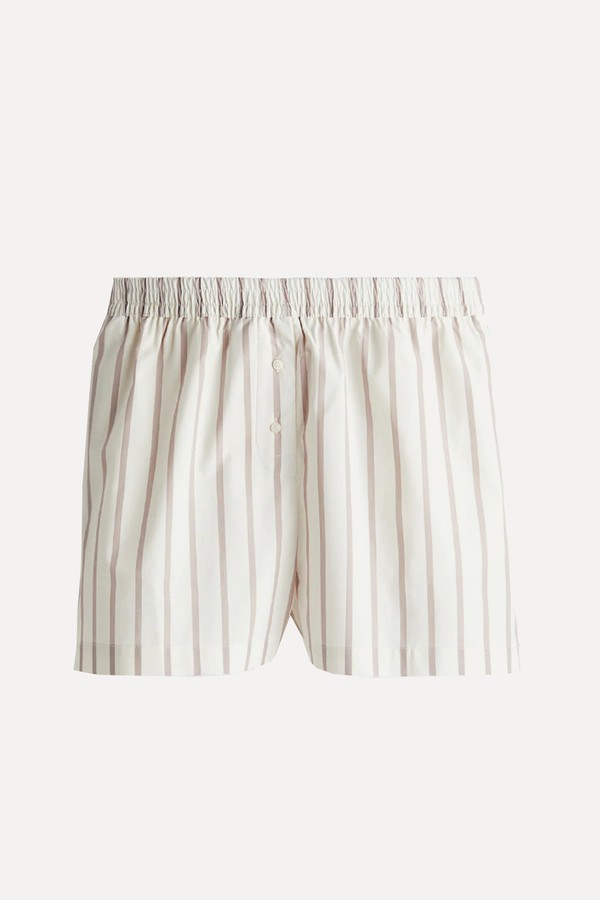 Cotton Boxer-Style Shorts