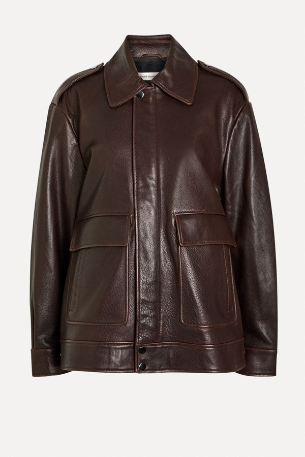 Drey Leather Jacket from Nour Hammour