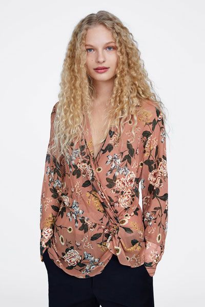 Floral Print Blouse from Zara