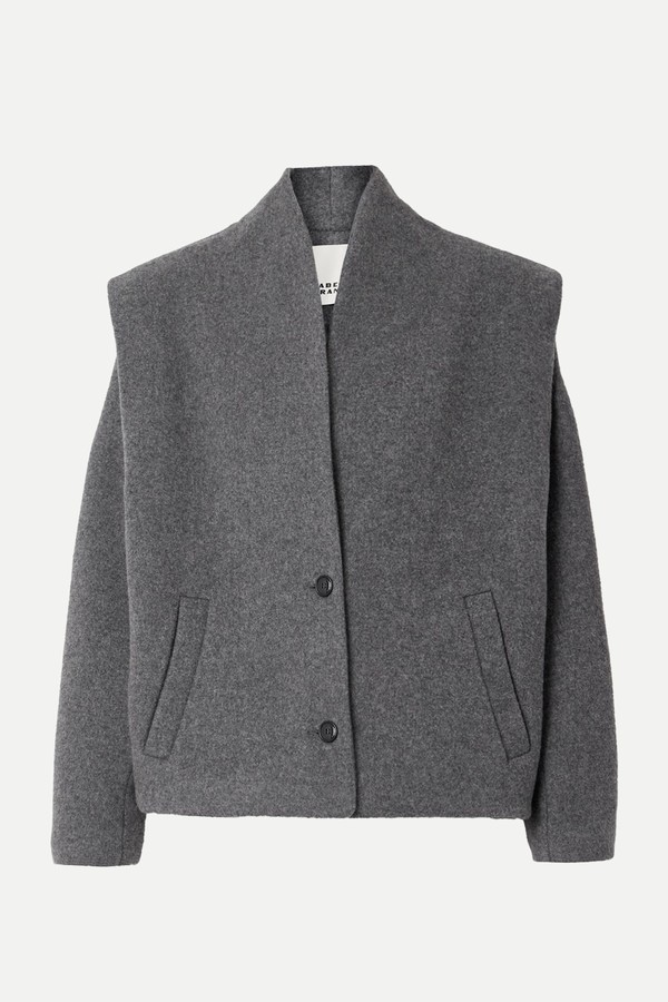 Drogo Brushed Wool-Blend Jacket from Isabel Marant