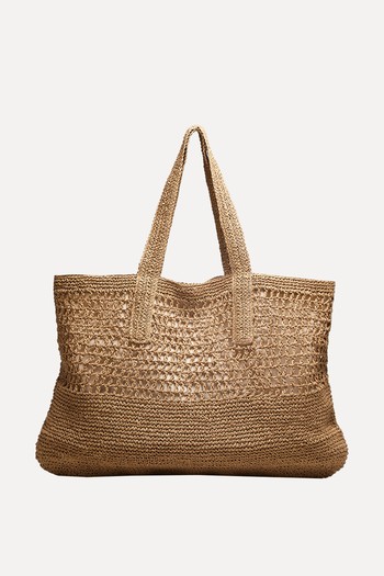 Large Crochet-Straw Tote from & Other Stories