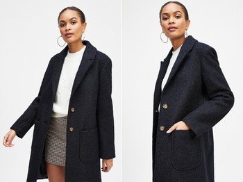 Boucle Pocket Coat