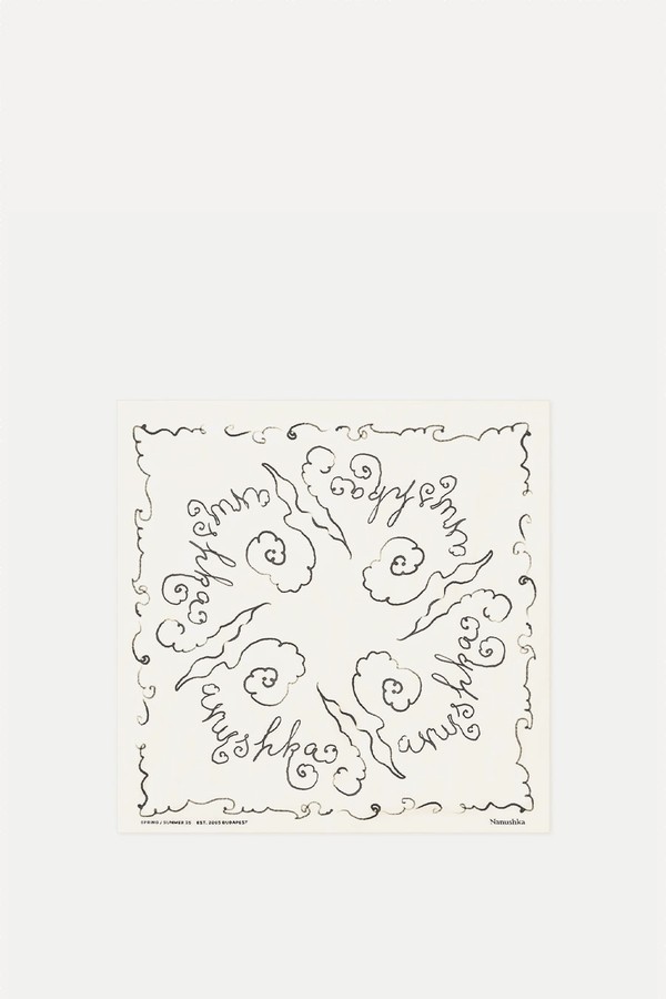 Shoul Printed Silk Scarf