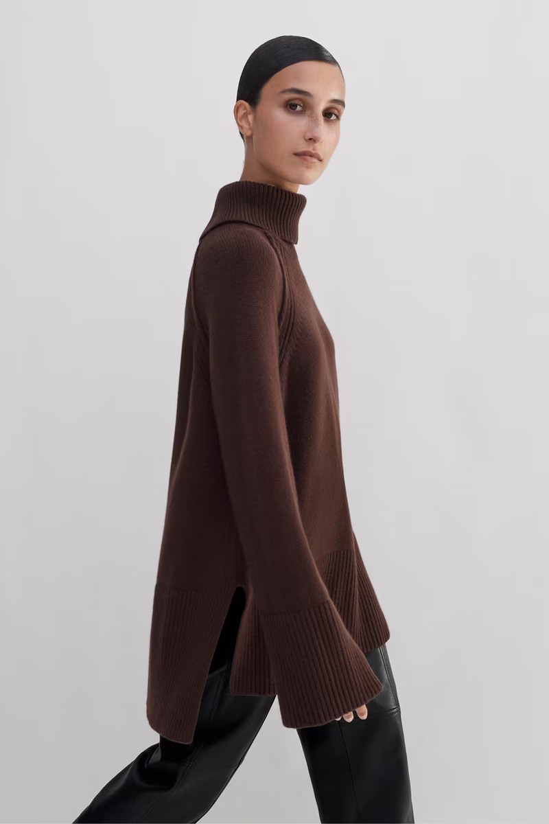 Merino Cashmere Oversized Longline Jumper from ME+EM