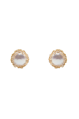 Gemma Recycled 14K Gold Filled Stud Earrings  from Carolina Wong