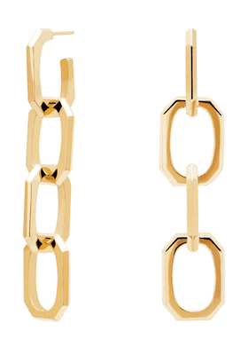 Signature Chain Gold Earrings from PDPaola