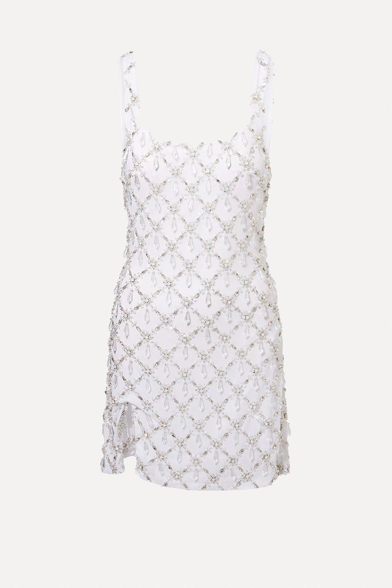 Sofia Arabella Crystal Embellished Mini Dress from Oceanus