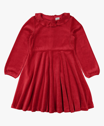 Children's Velour Frill Collar Dress from Polarn O. Pyret