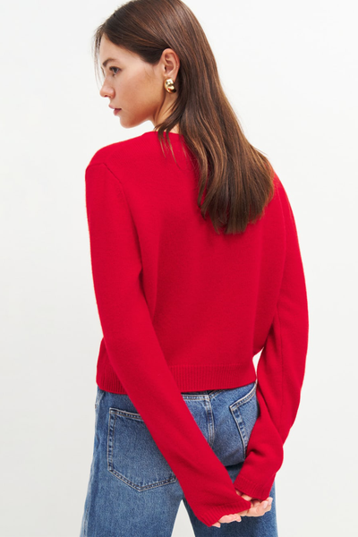 Clara Cashmere Crew Cardigan  from Reformation