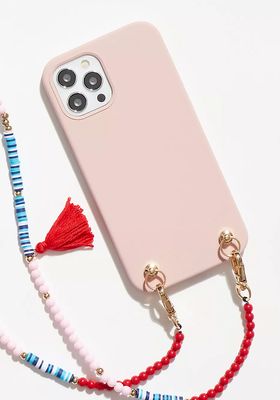 Pearl Strap Necklace Phone Case from Free People